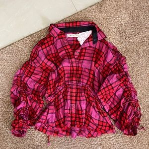 Free People plaid top